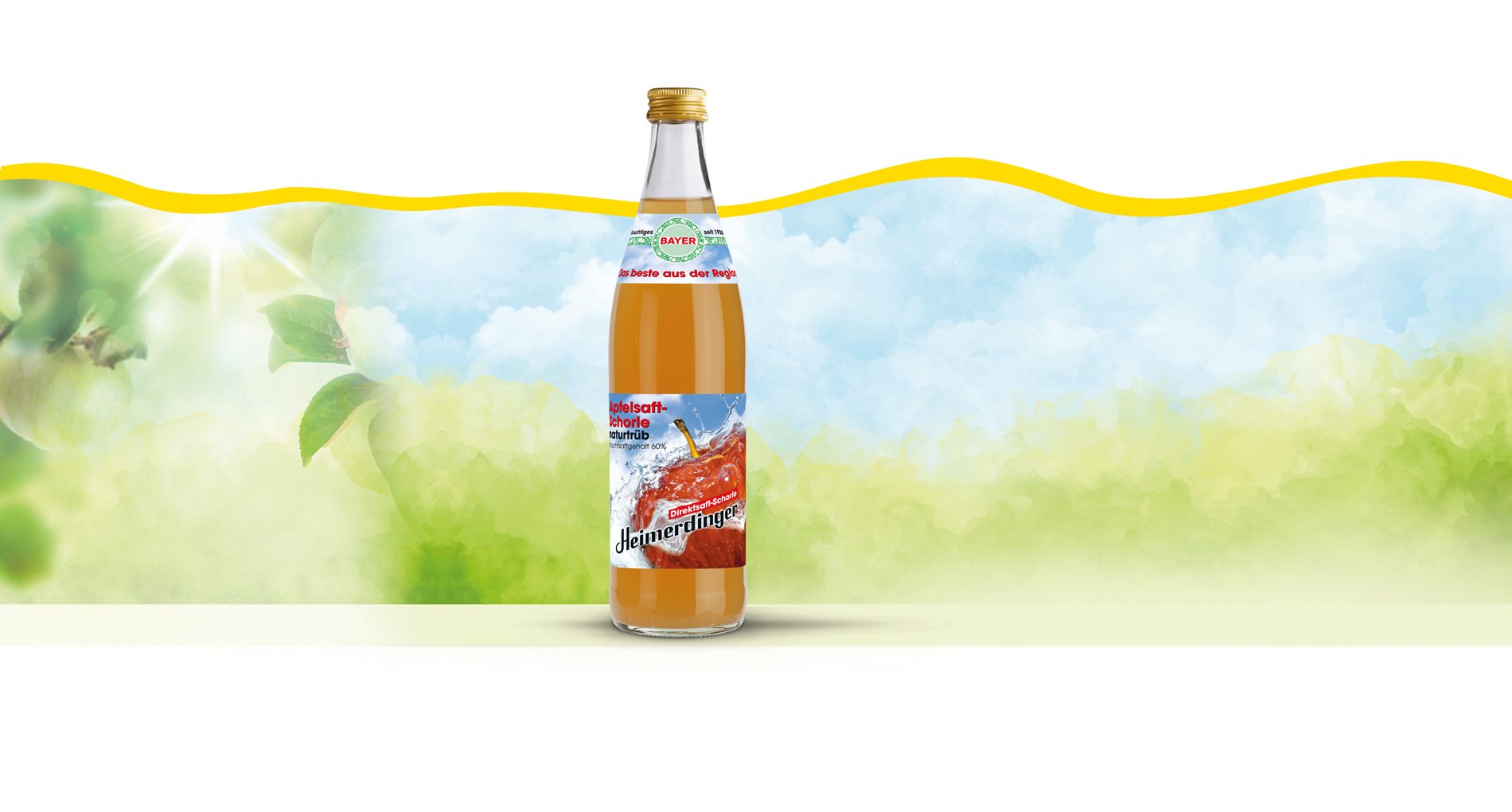 direktsaft apfel naturtrueb heimerdinger